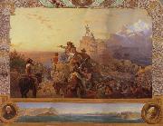 Leutze, Emmanuel Gottlieb Westward the Course of  Empire Take its Way Spain oil painting artist